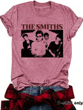 Short sleeved women's t-shirt with THE SMITHS pattern