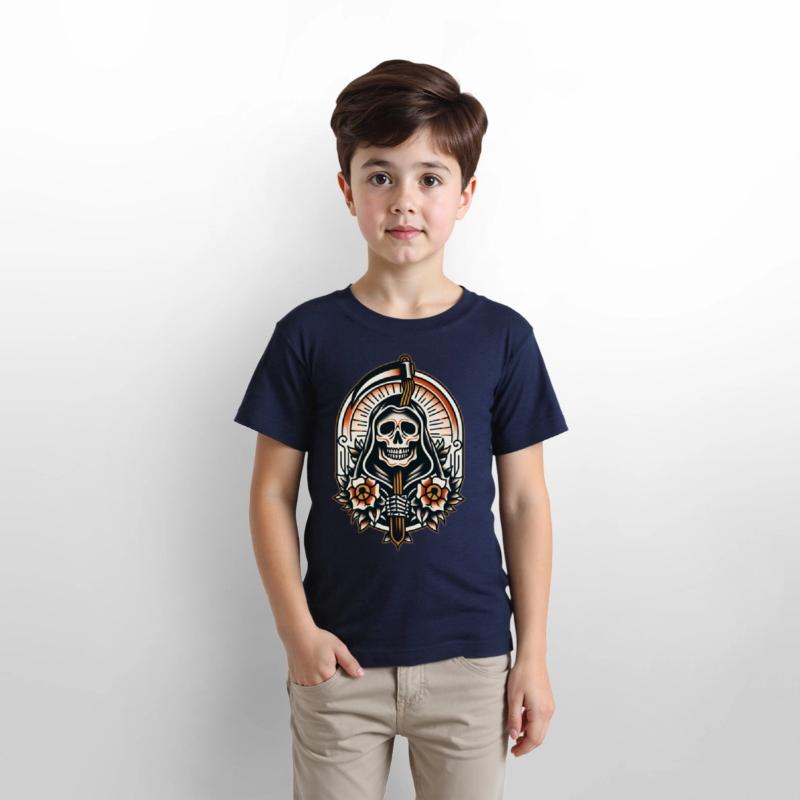 AI Traditional Skelaton Man Crazy Cool Kids Design