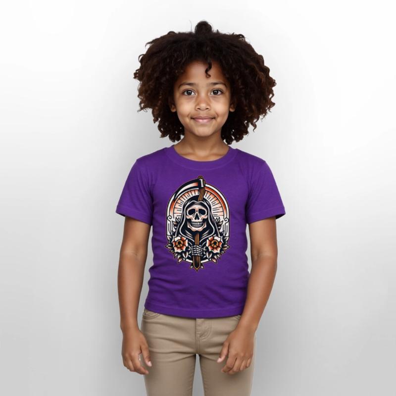 AI Traditional Skelaton Man Crazy Cool Kids Design