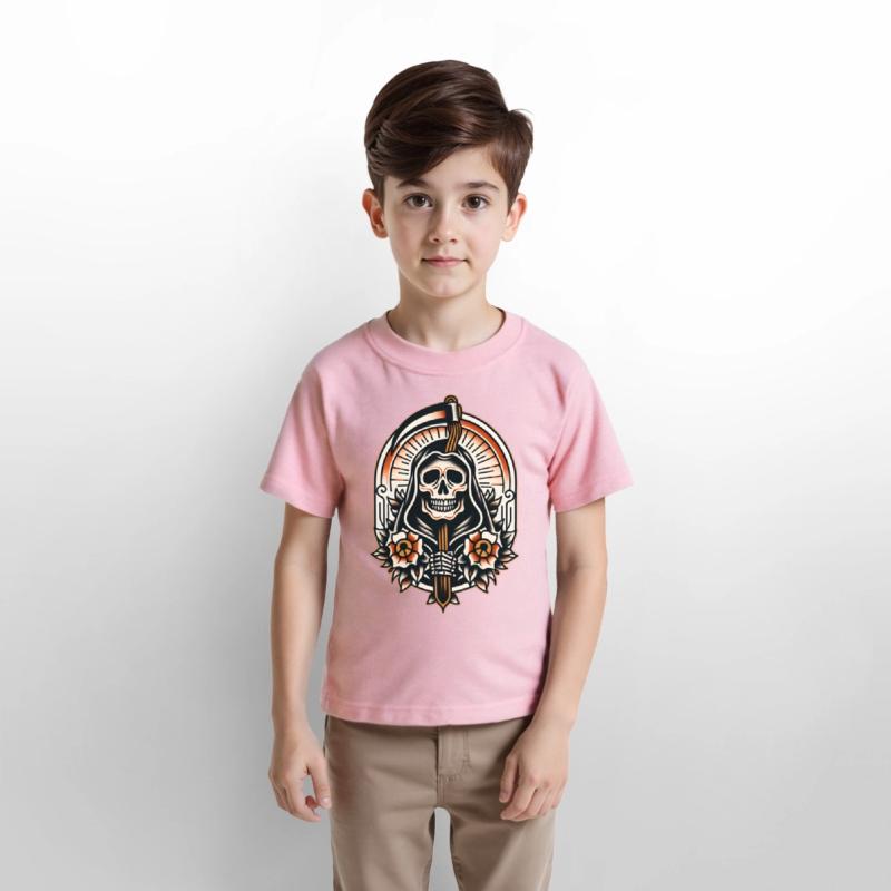 AI Traditional Skelaton Man Crazy Cool Kids Design