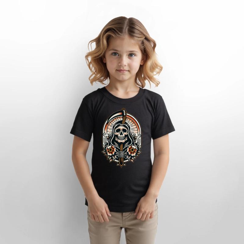 AI Traditional Skelaton Man Crazy Cool Kids Design