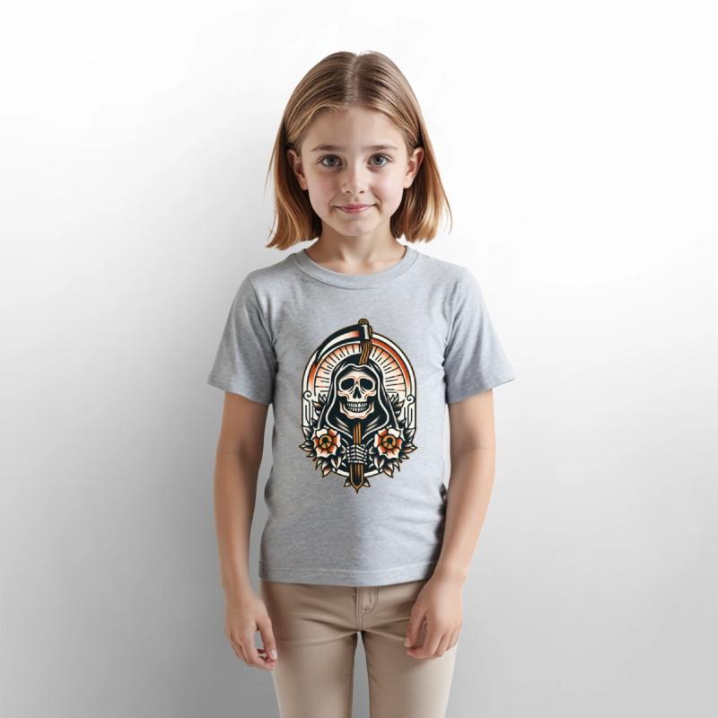 AI Traditional Skelaton Man Crazy Cool Kids Design