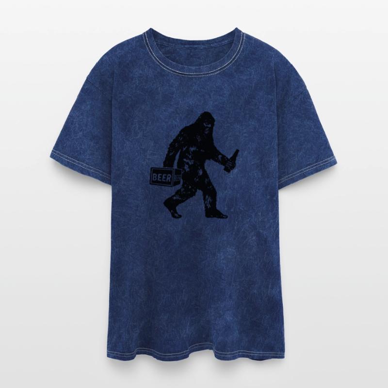 Bigfoot T Shirt Bigfoot Drinking Beer Shirt Funny