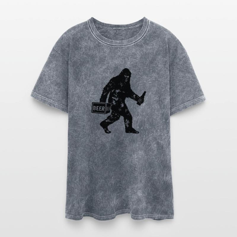 Bigfoot T Shirt Bigfoot Drinking Beer Shirt Funny