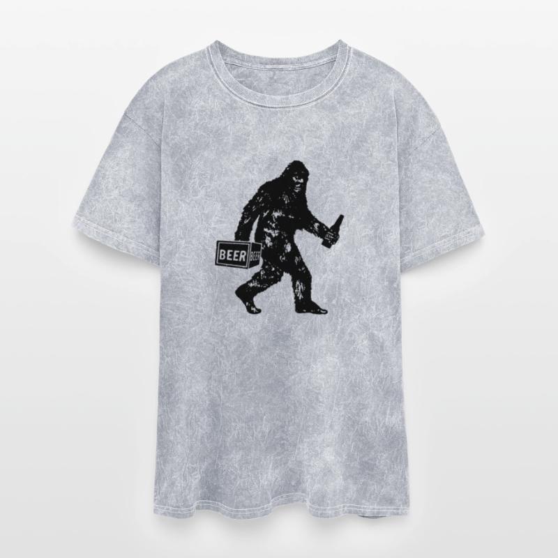 Bigfoot T Shirt Bigfoot Drinking Beer Shirt Funny