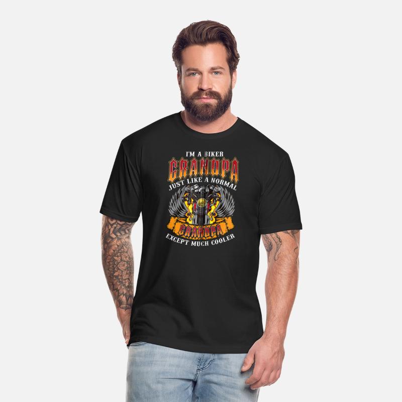 Biker Grandpa Shirt Funny Grandpa Motorcycle Dads