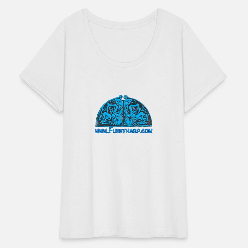 Blue FunnyHarp Harp Mirror