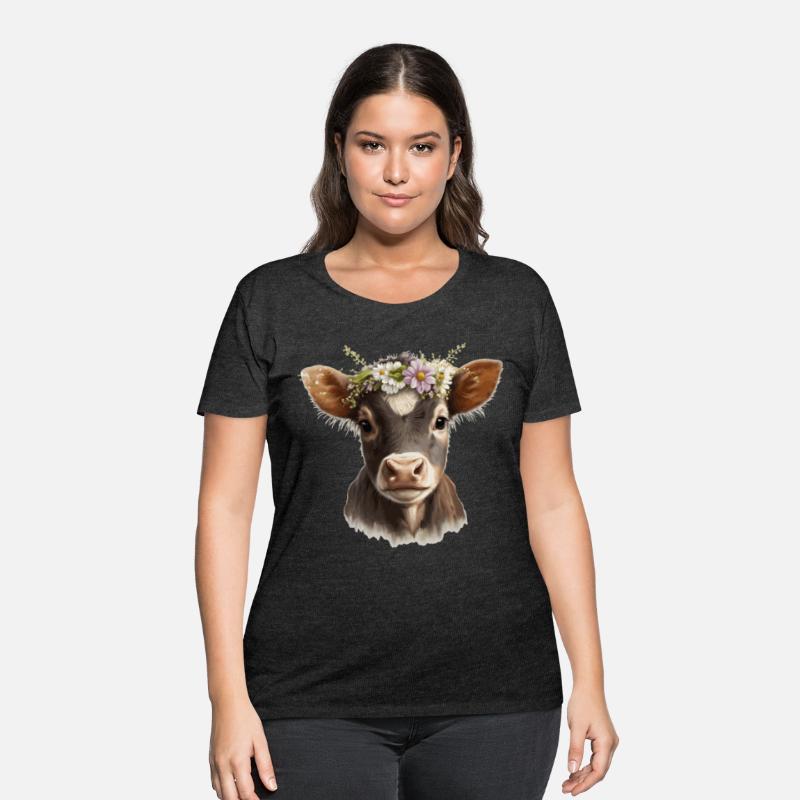 Calf Flower Crown Baby Cow Floral Farm Animal Pet