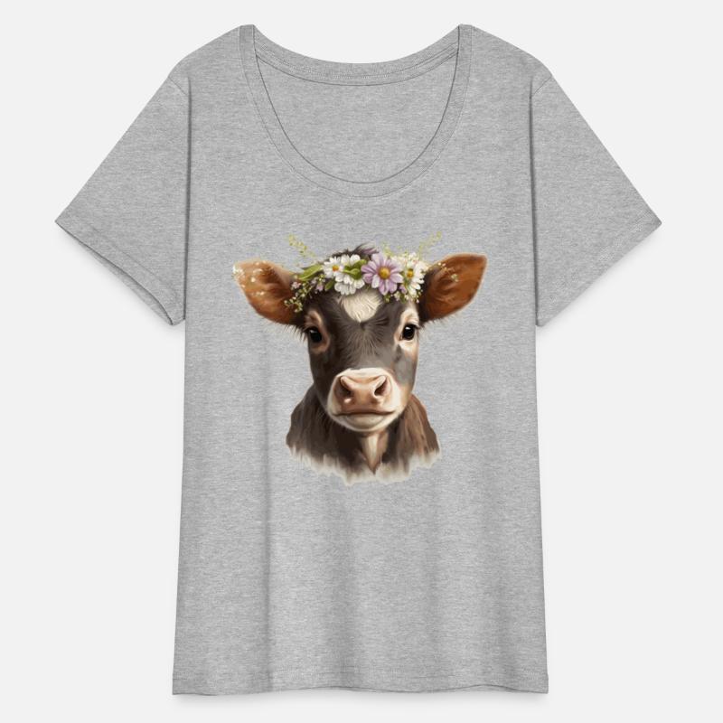 Calf Flower Crown Baby Cow Floral Farm Animal Pet
