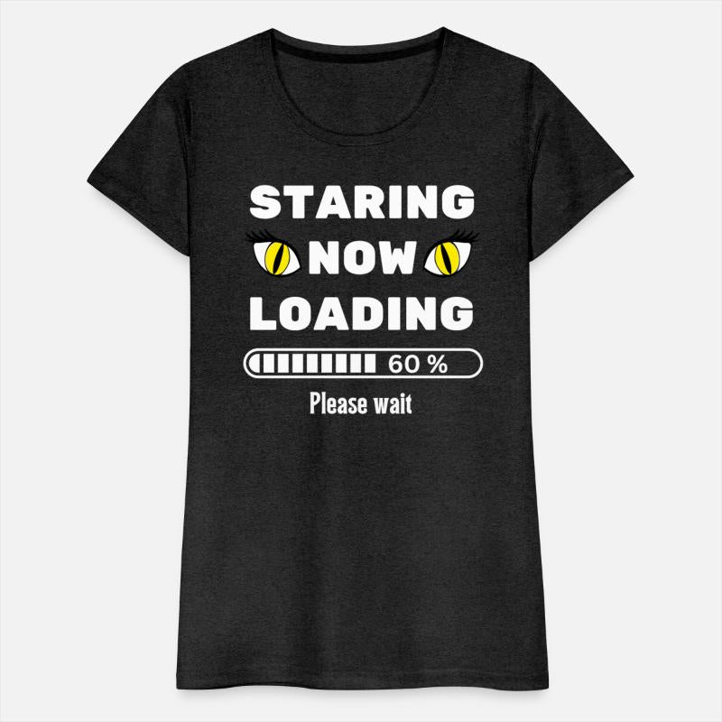 Cat eyes staring now loading please wait-sarcastic