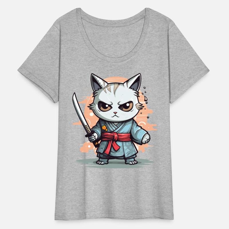 Cute Samurai Cat Kawaii Japanese Ronin Aesthetic A