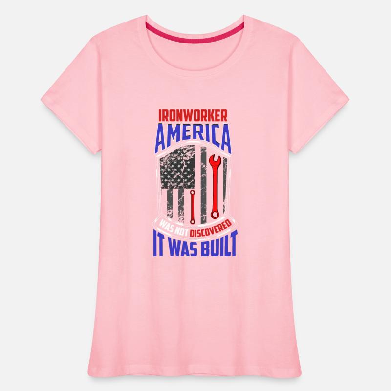 Ironworker American Flag Wrench Grunge Design