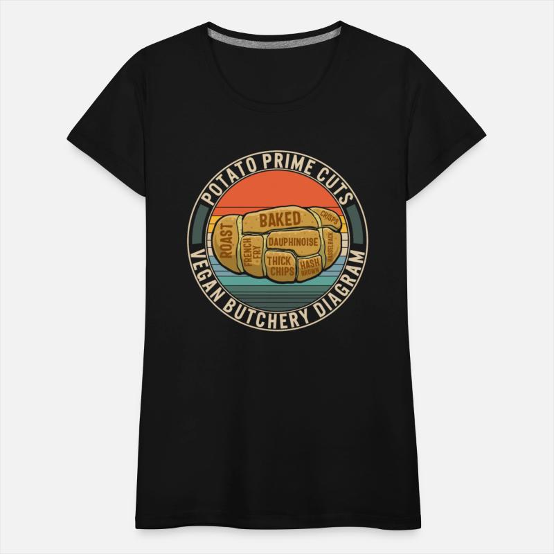 Potato Vegetable Shirt, Potato Prime Cuts Vegan