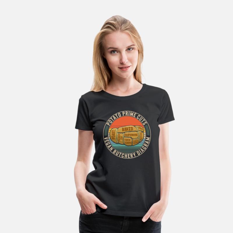 Potato Vegetable Shirt, Potato Prime Cuts Vegan
