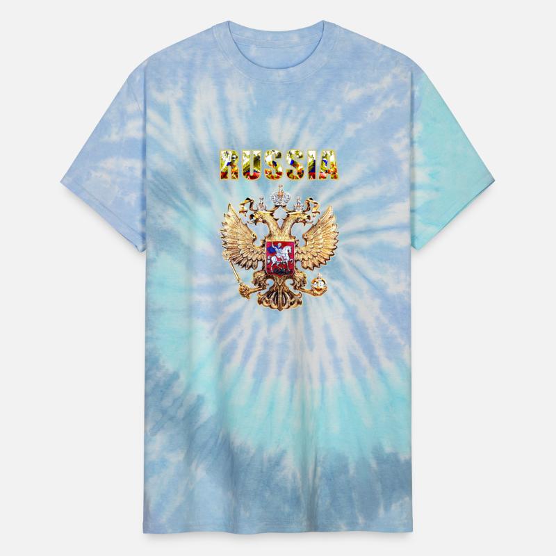 Russian Double Headed Eagle Gold t shirt russia