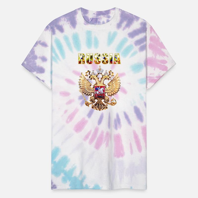Russian Double Headed Eagle Gold t shirt russia
