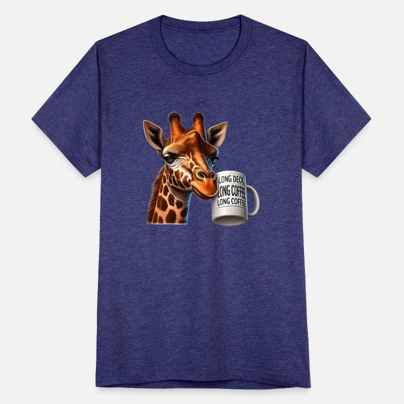 Sarcastic Giraffe Long Day, Long Coffee
