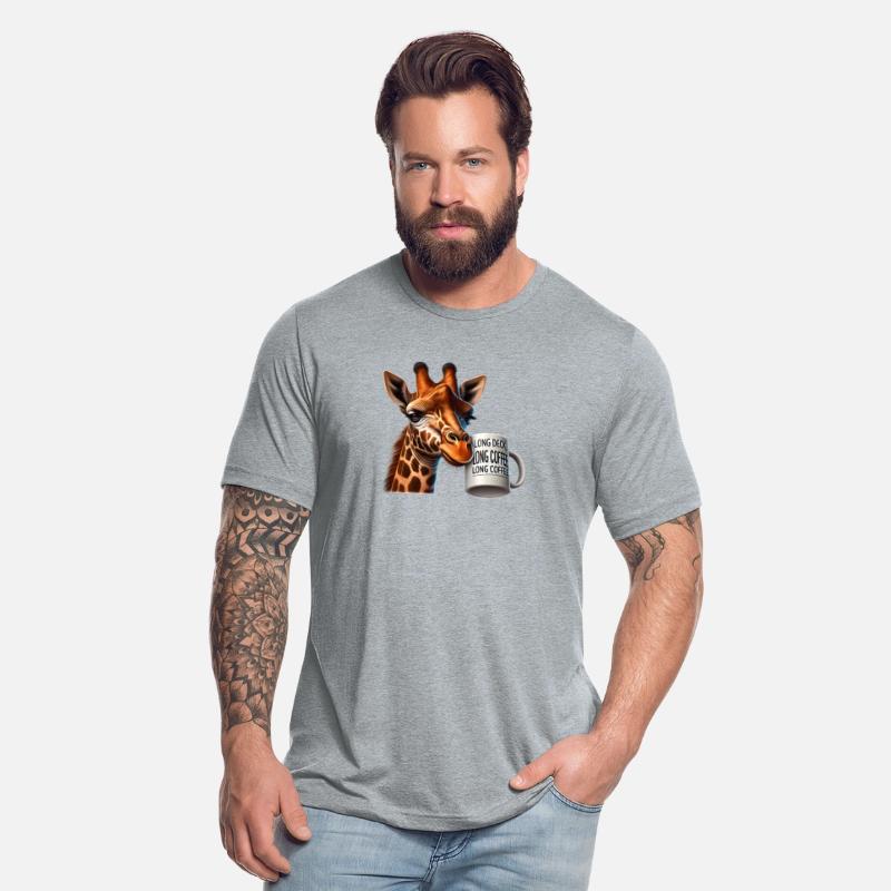 Sarcastic Giraffe Long Day, Long Coffee