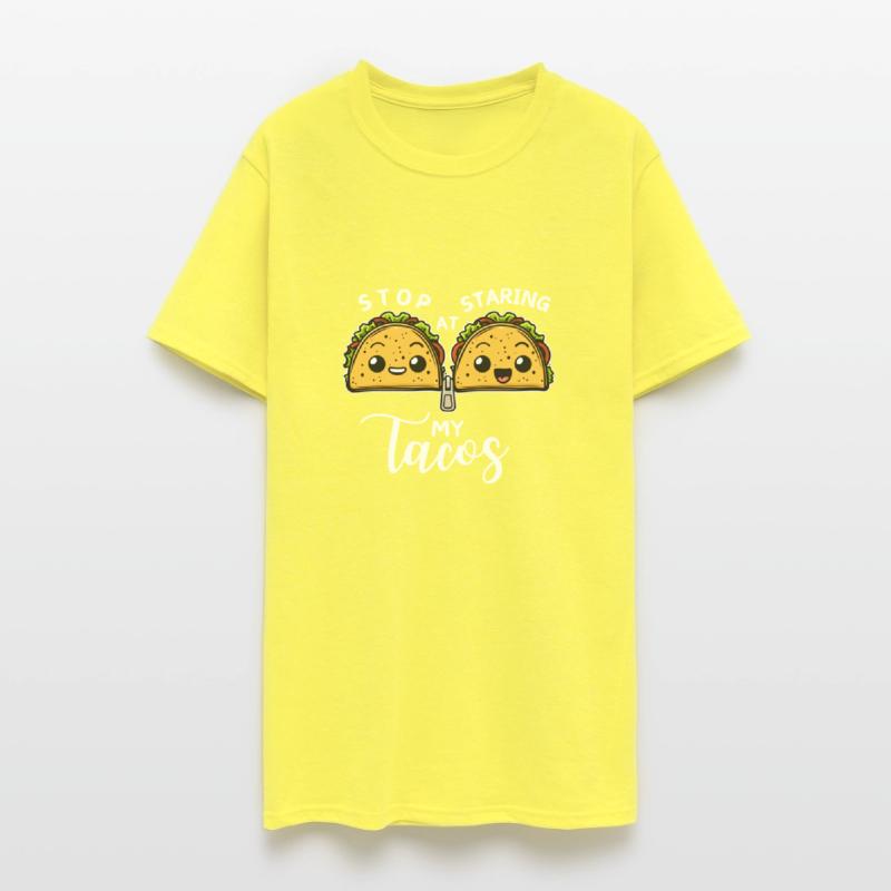 Stop Staring At My Tacos Funny Happy Taco Zip