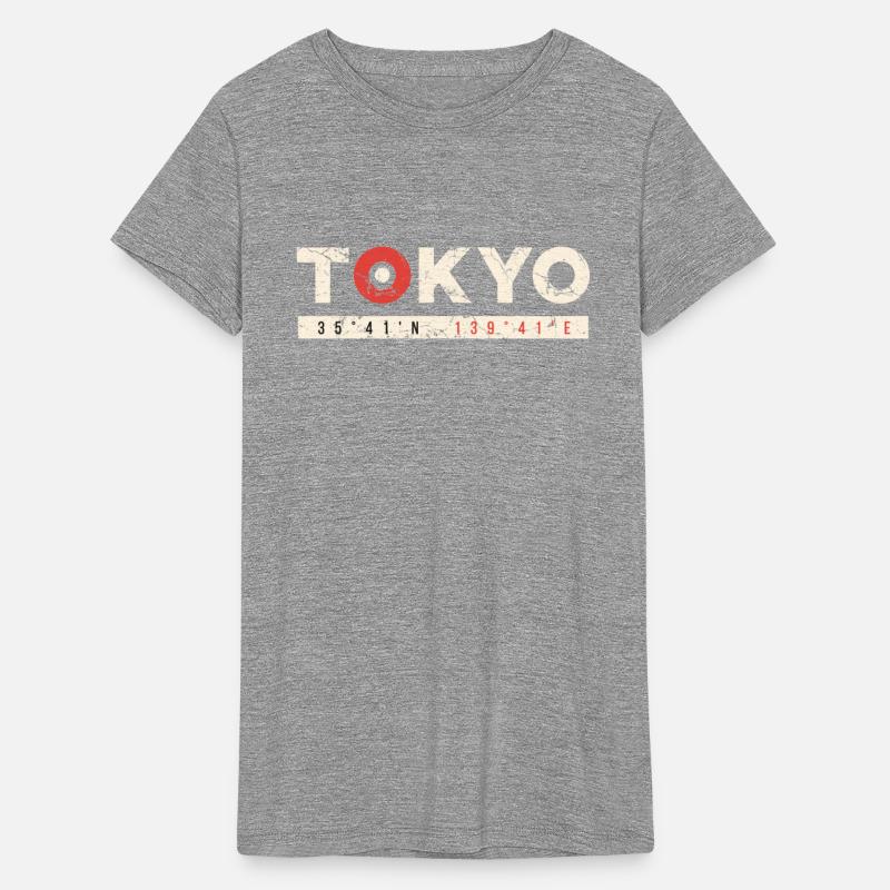 Tokyo Apparel Design With Grunge Effect
