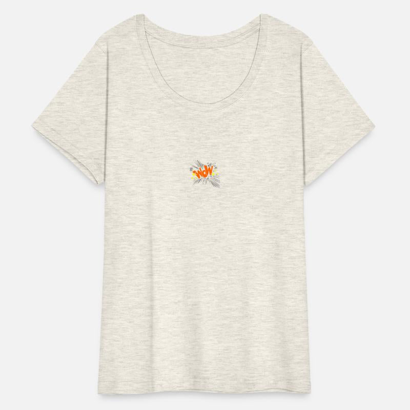 wow orange mixed print design